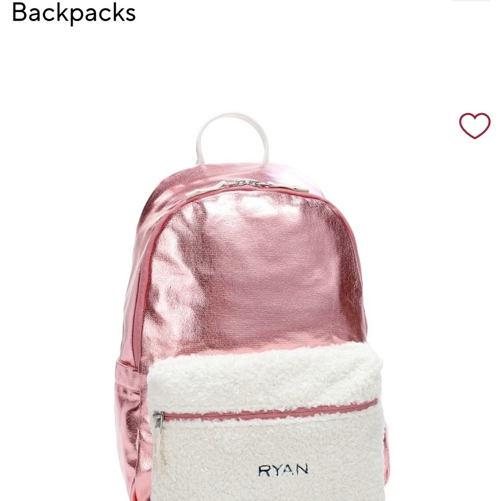Pottery Barn Kids Pink and White Backpack